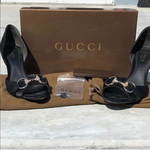 Authentic Black Gucci Heels